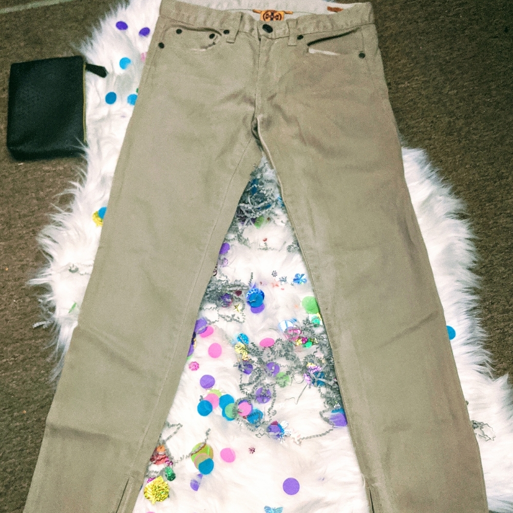 Tory Burch Izzy zip Ankle Skinny Jeans